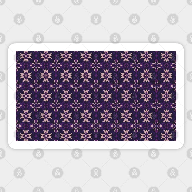 Purple Trendy Pattern V12 Magnet by Family journey with God